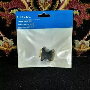 Adaptador de cable ULTRA A-Macho DVI-I a B-Hembra VGA-SVGA caja al por menor nuevo - Imagen 1 de 4