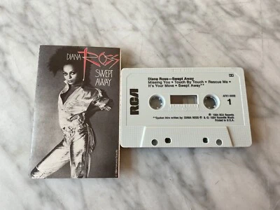 Diana Ross Swept Away CASSETTE Tape 1984 RCA AFK1-5009 Forever Young RARE! OOP! - Image 1 of 3