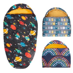 Silentnight Pod Sleeping Bag Kids Single Camping Travel Outdoor Single Zip Sack