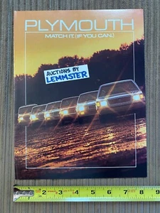 1985 Plymouth Voyager Gran Fury Caravelle Voyager Reliant + altro catalogo brochure - Foto 1 di 6