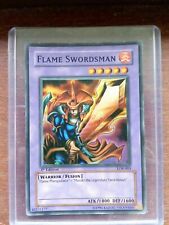 2002 Yu-Gi-Oh! Flame Swordsman 1st Edition LOB-003 Super Rare Wavy Holo NM