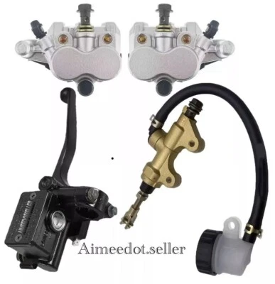 Front  Rear Brake Caliper + Brake Master Cylinder Fit KAWASAKI KLR650 2008-2018 — 第 1/4 张图片