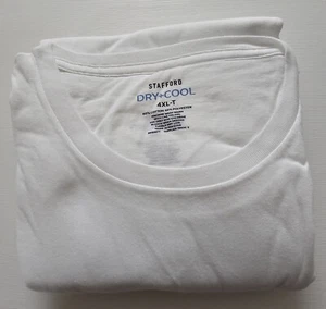 Men's Stafford Crew Neck SS Blended Cotton T Shirt Size 4XLT - Picture 1 of 3