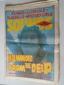 SOUNDS music magazine August 18th 1984 Ozzy FGTH Lloyd Cole Bluebells - Picture 1 of 1