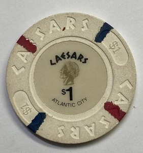 Caesars Atlantic City 1 Dollar Gaming Chip - Picture 1 of 2
