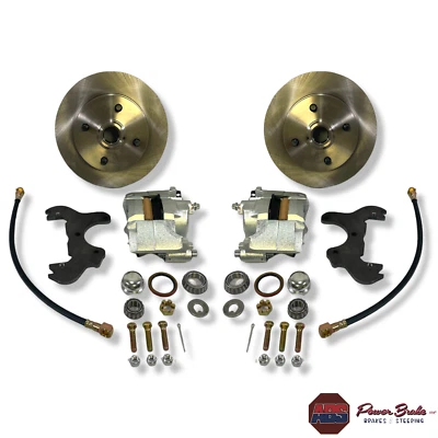 Kit completo de frenos de disco delanteros Ford Mustang 1964-66 de 4 orejetas #620 Foto 1 de 2