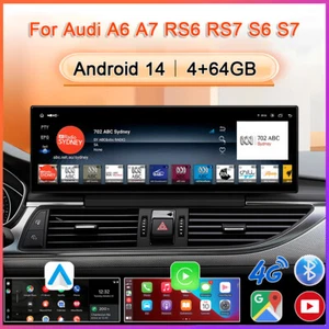 14,9" For AUDI A6 C6 S6 3G Android TouchScreen Car GPS Stereo Radio WIFI Carplay - Bild 1 von 18