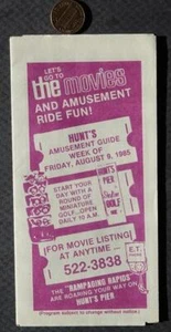 1985 Wildwood New Jersey Hunt's Pier amusement park James Bond movie brochure 1- - Picture 1 of 1