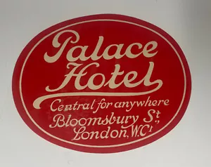 Set 4 adesivi WC Palace Hotel Bloosmsbury St London - Foto 1 di 2