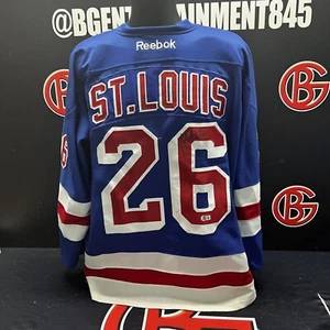 Martin St Louis Signed New York Rangers CCM Reebok Jersey Autographed Beckett - Picture 1 of 8