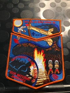OA MA-KA-JA-WAN LODGE 40 ORANGE BORDER TWO PIECE SET - Picture 1 of 1