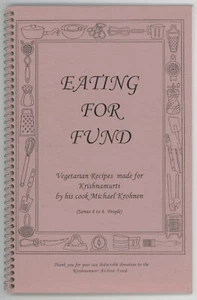KRISHNAMURTI vegetarisches REZEPTBUCH Archiv Ojai Kalifornien Michael Krohnen - Bild 1 von 8