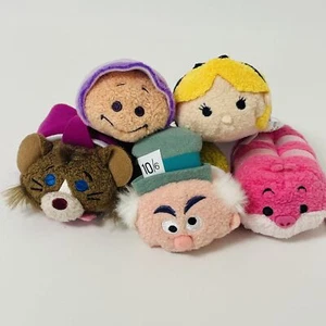 Disney Store Japan TSUM TSUM Plush Alice in Wonderland Stuffed Toy Set of 5 - Picture 1 of 17