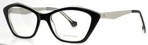 BALENCIAGA BA5040 003 Black Womens Cat Eye Full Rim Eyeglasses 53-17-140 B:37 - Picture 1 of 15