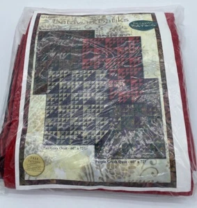 Batavian Batiks Quilt Kit Q1400 Red Black 60” x 72” NEW - Picture 1 of 4