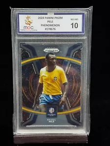 Pele Phenomenon Panini Prizm 2024 #40 MGC 10 not PSA - Picture 1 of 3