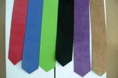 New Neck Tie For Men Lambskin Handmade Leather Festive Stylish Designer Classic - Image 1 of 3