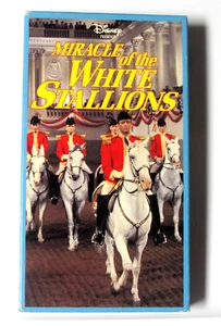 Miracle Of The White Stallions VHS 1963 Walt Disney Robert Taylor Video + FREE - Picture 1 of 3