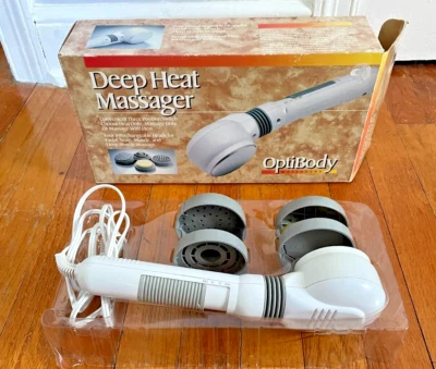 Massageador de varinha portátil OptiBody calor profundo massagem térmica ou massagem com calor FUNCIONA - Imagem 1 de 4