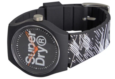 Reloj para hombre Urban Silicon Strap de Superdry en blanco/negro nuevo Foto 1 de 4