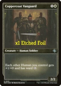 MTG Etched Foil March of the Machine: The Aftermath MAT Coppercoat Vanguard MINT - Picture 1 of 1