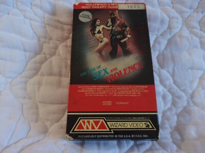 THE BEST OF SEX AND VIOLENCE VHS WIZARD VIDEO HORROR JOHN KEITH DAVID CARRADINE - Image 1 of 4