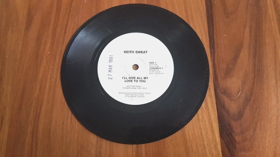 KEITH SWEAT I'II GIVE ALL MY LOVE TO YOU PROMO SINGLE RECORD PROMO AUSTRALIA - Image 1 of 3