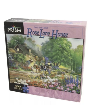 Prism Douglas Laird Rose Lane House 500 Piece Jigsaw Puzzle 19 x 14 Inches - Image 1 of 3