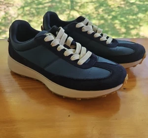 Cole Haan Mens Sneaker 8.5 Grand Crosscourt Midtown Blue Suede Oat C37499 - Picture 1 of 15