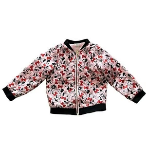 Disney TuTu Couture 5/6 Minnie Mouse Zip Up Girls Bomber Jacket Rare HTF G4 - Picture 1 of 5