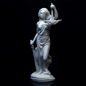 Themis - Göttin der Gerechtigkeit Marmor Figur Unikat Geschenk Handarbeit - Bild 1 von 4