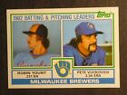 1983 Topps Brewers Leaders Yount Vuckovich #321 NM/MT OR BETTER 001