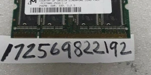 256MB 1RX16 DDR1-333 PC2700 333MHZ 200PIN NON-ECC UDIMM SINGLE RANK 32X16 - Picture 1 of 1