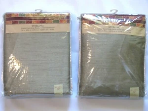 J Farrell Collection Panel 54"x84" Moos Sterling gefüttert Kunstseide Ösen 2 Neu in Verpackung - Bild 1 von 7