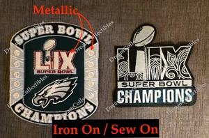 Super Bowl Champions Patch LIX Patch 59 Patch Philadelphia EAGLES FOOTBALL patch - Picture 1 of 1
