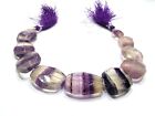MULTI FLUORITE NUGGET FACETED CUT 7X17-8X23MM LOOSE GEMSTONE BEADS 9"INCH BEADS