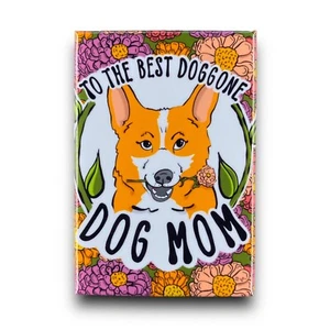 Imán Corgi Día de la Madre Hecho a Mano Retro Mascotas Decoración Regalo 2x3 Rojo Blanco - Imagen 1 de 5