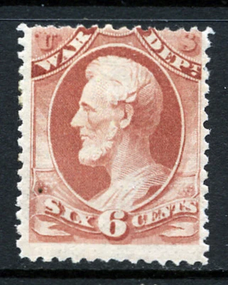 Bigjake: #O86, 6 cent War Dept. Official, MH  CV:$625.00 - Image 1 of 2