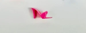 Mattel Barbie 1960’s Pink Open Toe Heels Mules Single Shoe Vintage Hong Kong - Picture 1 of 3