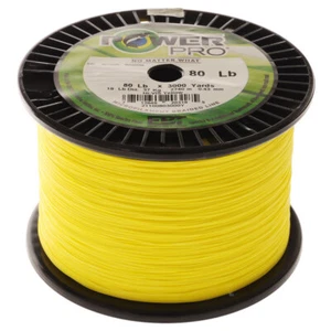PowerPro High-Visibility Yellow Braid 80lb 3000yd - Picture 1 of 2