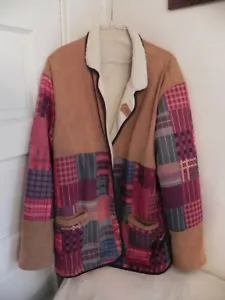 Men's 3X Button Up Patchwork Autumn, Fall, Winter Jacket Coat - Picture 1 of 9
