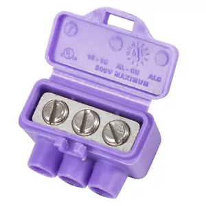 10 pk. ~ King Innovation AlumiConn 3-port Wire Connectors ~ 95125 ~ 10 PACK (p) - Picture 1 of 5