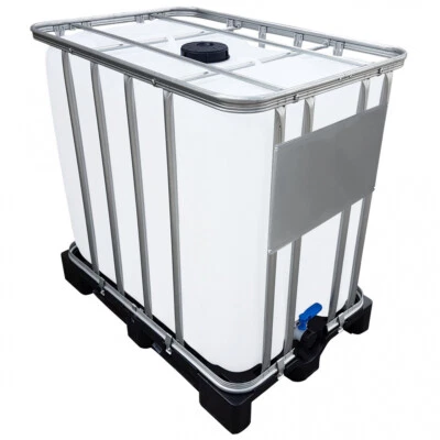 800l IBC Container Regenwassertank Tank UN-Zulassung TOPline auf PE-Palette NEU - Bild 1 von 3