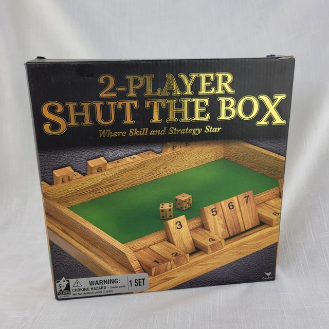 Two-Player Shut the Box Strategy Game for Kids and Adults Aged 5 and up