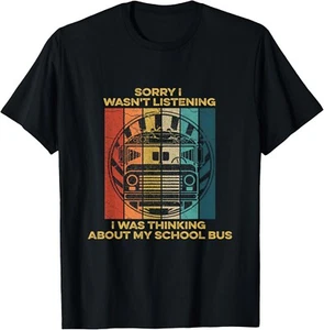 Short School Bus Quote for a Camping Bus Driver Tee Gift Unisex T-Shirt - Picture 1 of 3