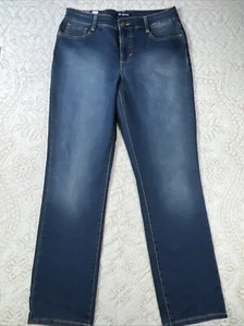 BANDOLINO Womens Size 8 AMY Blue Stretch Denim Straight Leg Jeans NEW - Picture 1 of 11