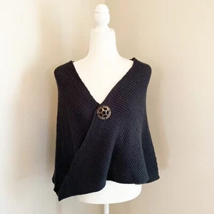Charlie Paige Dark Blue Knit Shawl One Size NWT - Picture 1 of 12