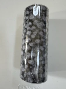 Tulle Shiny W/ Flock Dots In Black And White 6 “ X 10 Yds - Picture 1 of 2