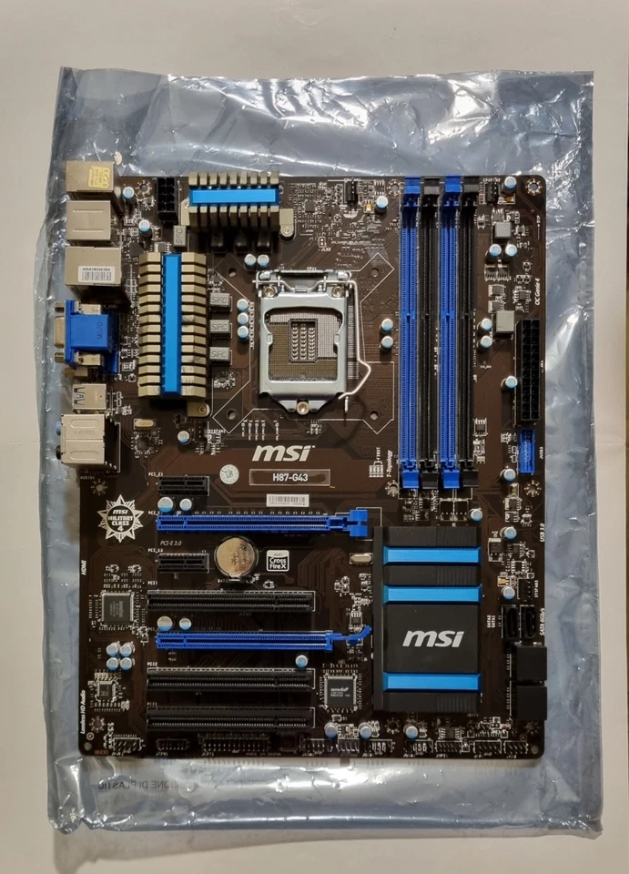 MSI H87-G43 Motherboard Socket Intel 1150 4th Gen. DDR3 CrossFire XMP - Immagine 1 di 4