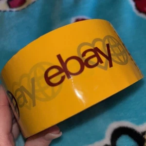 Ebay Branded Everyday Sealing Tape 2" wide Yellow Packaging Roll - Picture 1 of 4